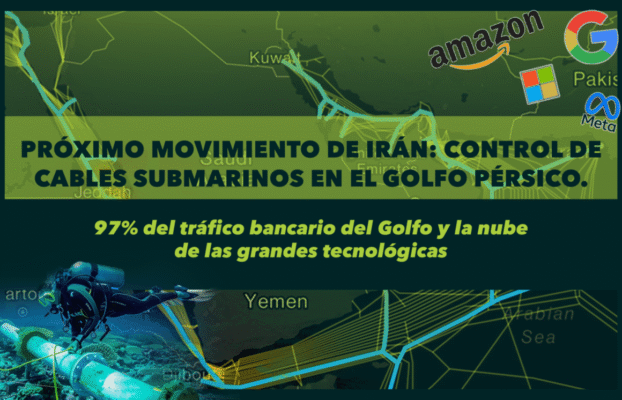 El próximo movimiento de Irán: Control de cables submarinos en el Golfo Pérsico.