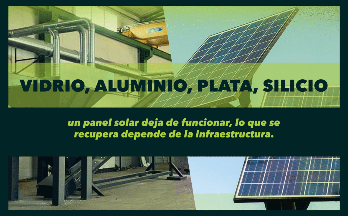 Vidrio, aluminio, plata, silicio