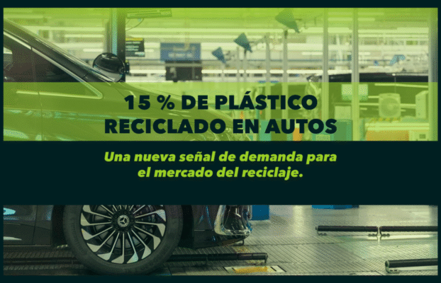 15 % de plástico reciclado en autos