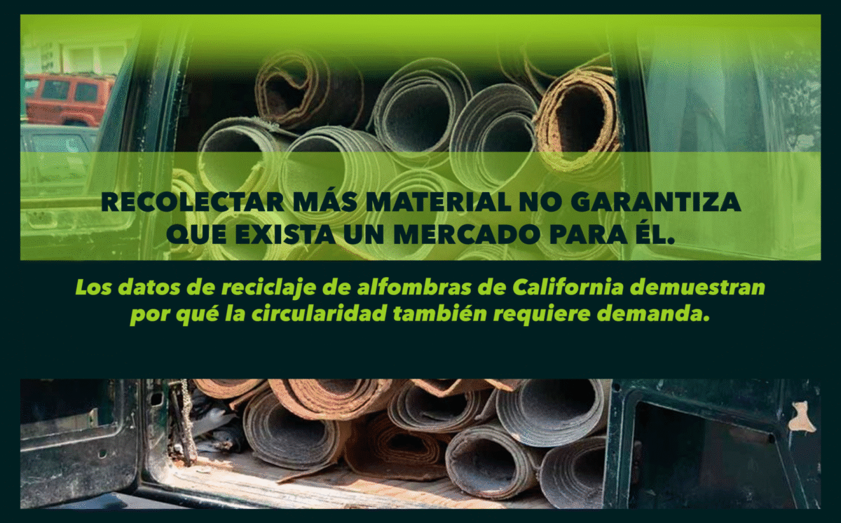 RECOLECTAR MÁS MATERIALNO GARANTIZA QUE EXISTA UN MERCADO PARA ÉL.